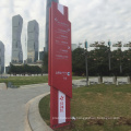 Professional Custom Made Large Stainless Steel Frame Outdoor Led Pylon Sign